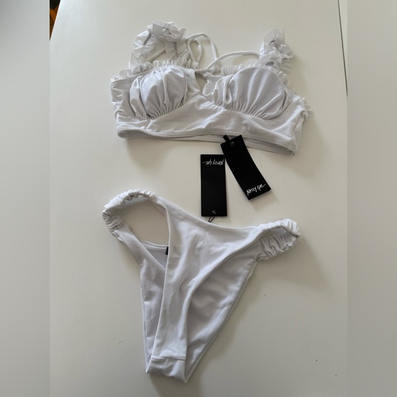 Ruched Ruffle Detail Bikini - Picture 2 of 10